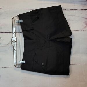 Maurices NWOT Black wide band dress shorts